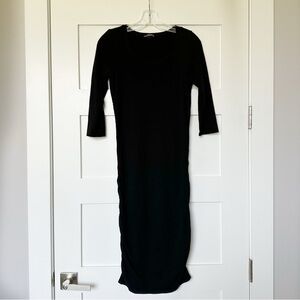 Express Black Midi Bodycon Dress